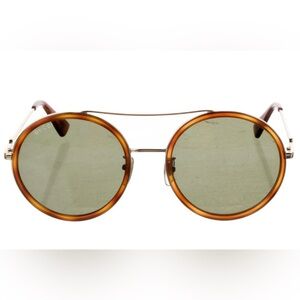 Gucci Interlocking G Logo Aviator Sunglasses in Tortoiseshell // GG0061S